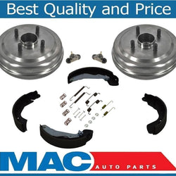Fits For 04-06 Aveo Wave W ABS (2) Brake Drums Hubs Bearings Shoes 122.49004 6P