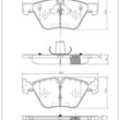 CD1061 Disc Brake Pad - Ceramic Brake Pads, Front Fits For 08-13 128i