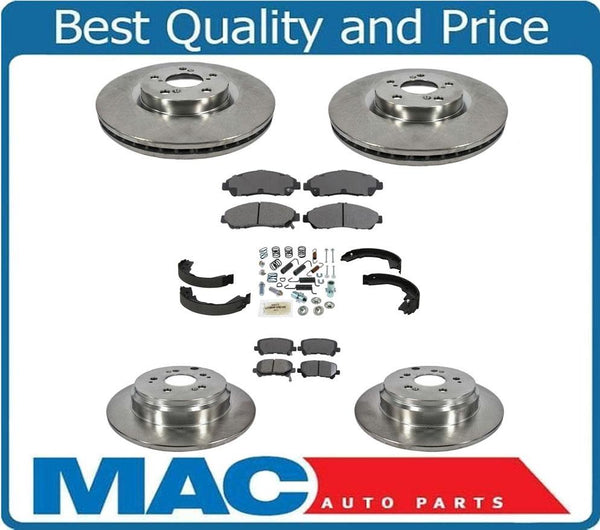 F & R Brake Rotors & Ceramic Pads For 07-13 MDX 10-13 ZDX 09-11 Pilot 8pc