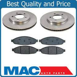 04-08 Pacifica (2) 53019 Front Disc Brake Rotor & Ceramic Front Brake Pads