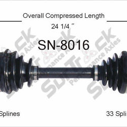 CV Axle Shaft-New Front SurTrack SN-8016 Fits Front Equinox Torrent VUE