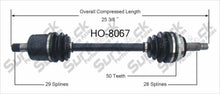 Eje CV - Nuevo eje CV delantero SurTrack HO-8067 se adapta a Acura Legend 86-90