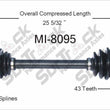 CV Axle Shaft-New Front Right SurTrack MI-8095