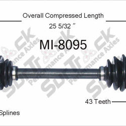 CV Axle Shaft-New Front Right SurTrack MI-8095
