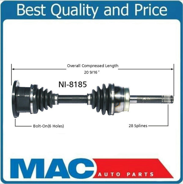 Tracción en las 4 ruedas del lado del conductor delantero para QX4 97-03 PATHFINDER 96-04 PICKUP 95-97