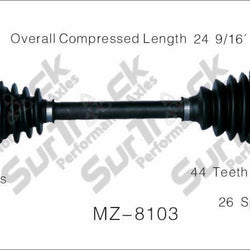 CV Axle Shaft-New Front Left MZ-8103 D/S Manual Transmission Call Check Info