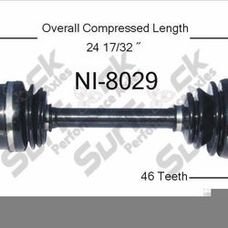 CV Axle Shaft-New Front Left SurTrack NI-8029 85-94 Maxima D/S With Automatic