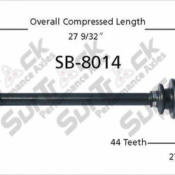 New Front L or R CV Axle Shaft SB-8014 fits for Subaru Impreza WRX Turbo 02-04