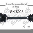 SK-8025 CV Axle Shaft - New, Front Left 02-07 Aerio With Manual Transmission