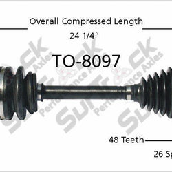 CV Axle Shaft-New Front TO-8097 fits 96-00 Toyota RAV4 D/S FWD Only W/ Automatic