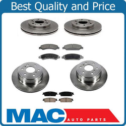 Fits For 07-08 Cadillac Escalade Front & Rear Rotors & Ceramic Pads 6pc