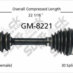 CV Axle Shaft-New Front Left SurTrack GM-8221 W Auto Call Customer Ck Info