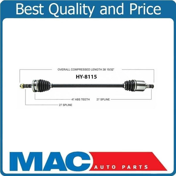 Passenger Side CV Axle Shaft-New SurTrack HY-8115 for Hyundai Sonata 09-10