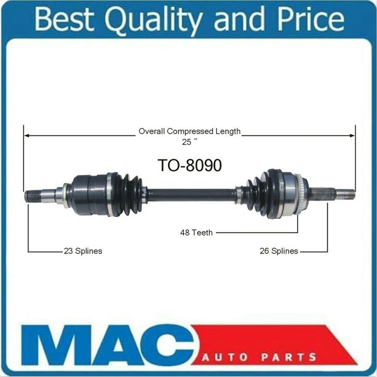 Brand New Front Driver Side TO-8090 Fits Toyota Corolla 03-08 A/T ONLY!!