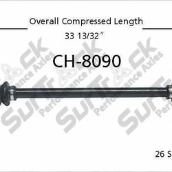 Nuevo eje trasero izquierdo CV para Chrysler Pacifica lado del conductor 04-08 
