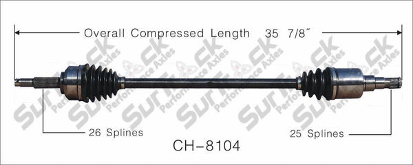 New Rear Right Passenger Side CV Axle Shaft fits for Chrysler Pacifica 04-08