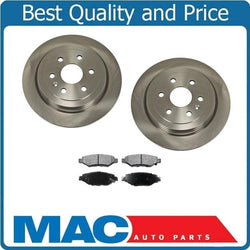 Fits For 10-16 Cadillac SRX (2) Rear Brake Rotors & Ceramic Pads 55176