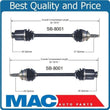 2 New Front L & R CV Axle Shaft fits For 1993-2001 Subaru Impreza Legacy 90-99