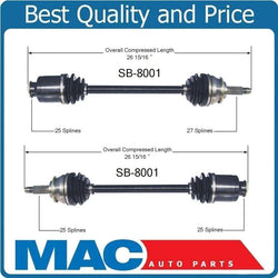 2 New Front L & R CV Axle Shaft fits For 1993-2001 Subaru Impreza Legacy 90-99