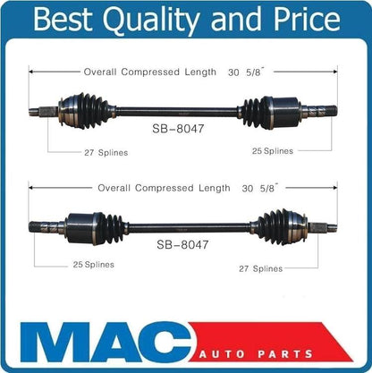 (2) 100% New Complete CV Axle Shaft-New Front Left & Right 05-09 Outback
