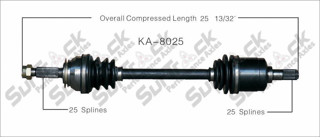 CV Axle Shaft-New Front Left KA-8025 04-09 Spectra 2.0L W Manual Transmission