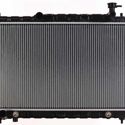 Nuevo radiador de ajuste directo 100% probado contra fugas para Hyundai Sante F 2001-03