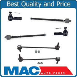 Inner Outer Tie Rod End Ends Sway Bar Link Links 6 Pc Kit for 07-13 Suzuki SX4