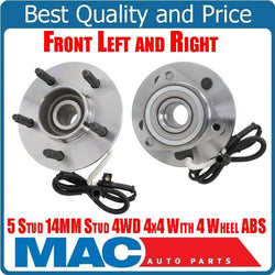 Wheel Bearing Hub Assembly 2 Front for 2000-2003 F150 4x4 4 Wheel ABS Brakes