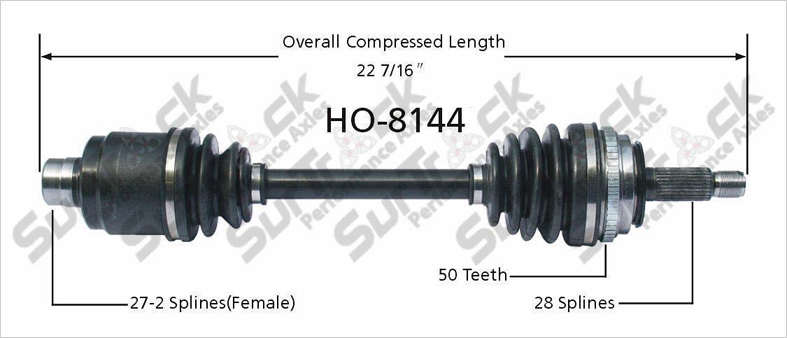CV Axle Shaft- Front Left SurTrack HO-8144 Fits D/S 95-98 Odyssey
