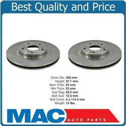 Front Brake Rotors Fits Honda Civic Si CR-V Acura ILX RSX Type S CSX