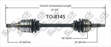 Eje CV - Nuevo delantero izquierdo TO-8145 se adapta a Toyota Celica GT 2.2L automático 94-99 