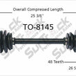 CV Axle Shaft-New Front Left TO-8145 fits 94-99 Toyota Celica GT 2.2L Automatic