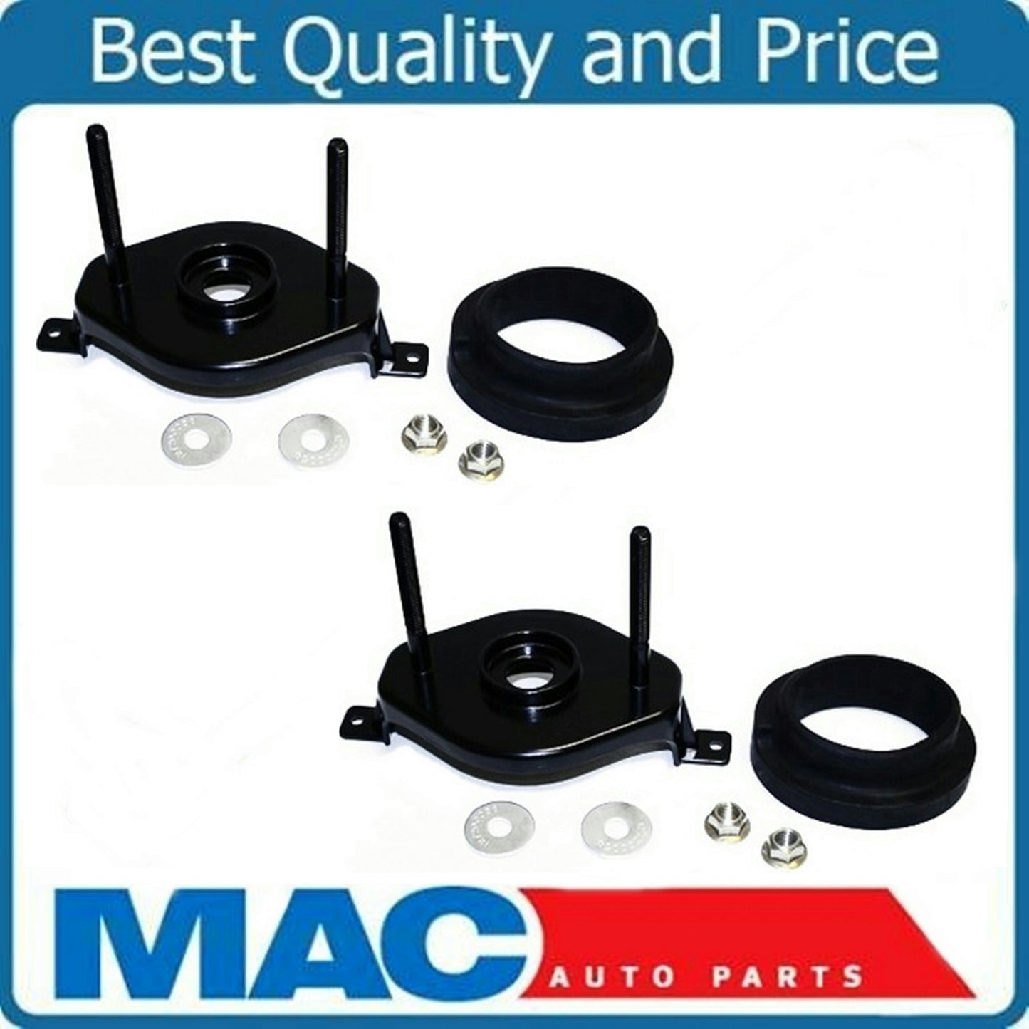 Rear Strut Mount Kit Suspension Stud Plate Pair for 2001-2006 Chrysler Sebring