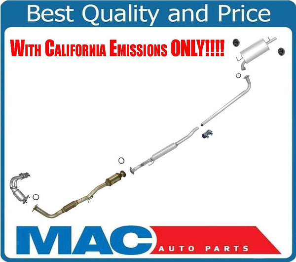 97-01 Camry 2.2L California Emissions (2) Converter Muffler Exhaust Pipe System