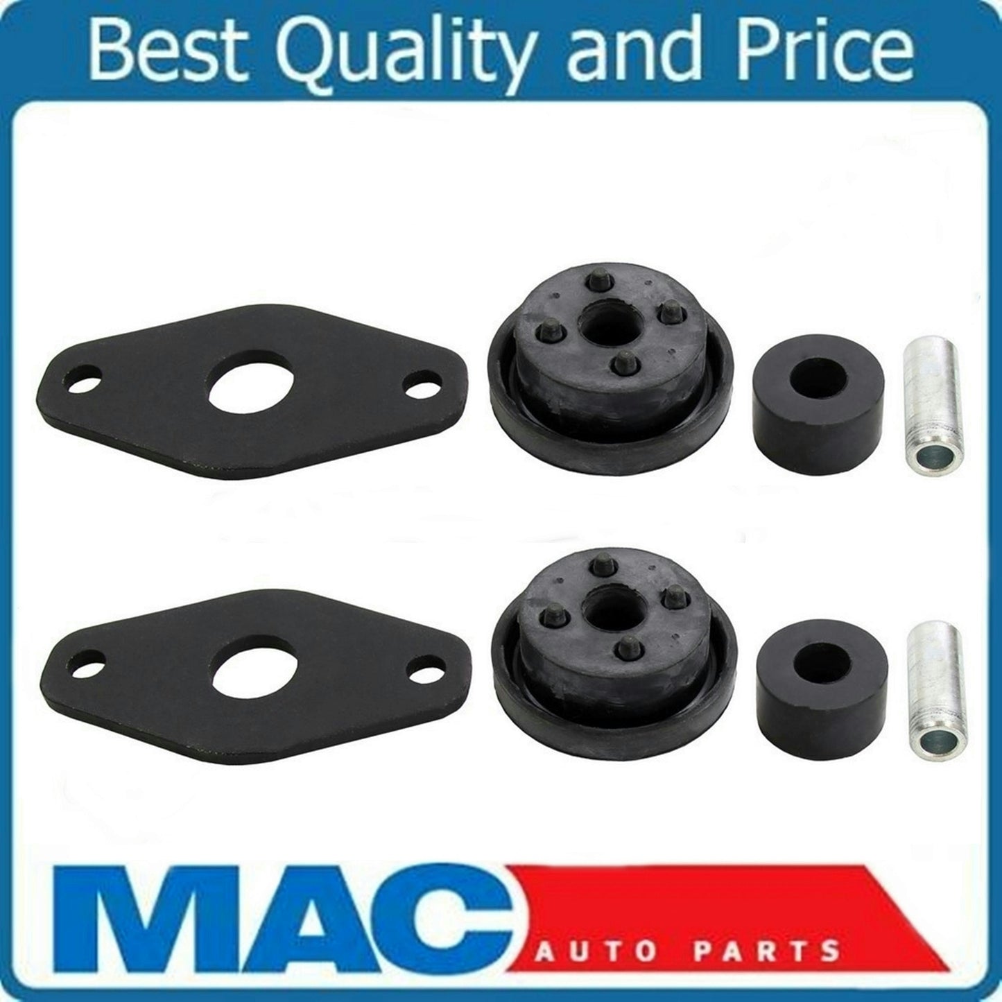 Rear Suspension 2pc. Strut Mount Mounting Kit Set Pair for 05-15 Chrysler Dodge
