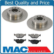 Rear Solid Disc Brake Rotors & Brake Pads for Saab 95 9-5 3.0L Turbo 2000-2003