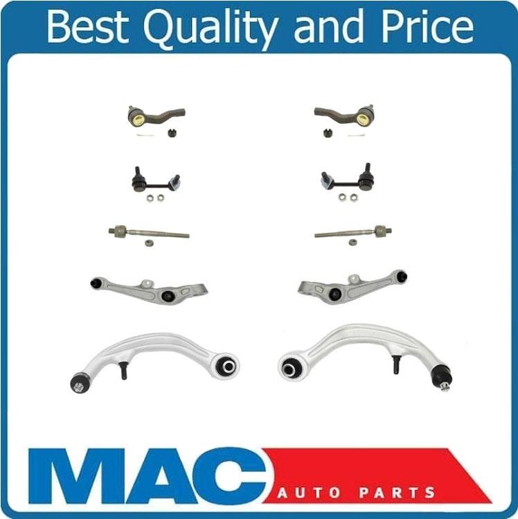 Fits 2003-2008 Lower Control Arms Sway Bar Links Tie Rods for Nissan 350Z 10Pc