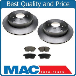 (2) Rear Brake Rotors & Ceramic Brake Pads for a 07-2010 Edge & Lincoln MKX