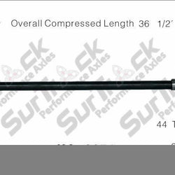 CV Axle Shaft-New F/R SurTrack KA-8051 With 27 Spline Inboard Call Check