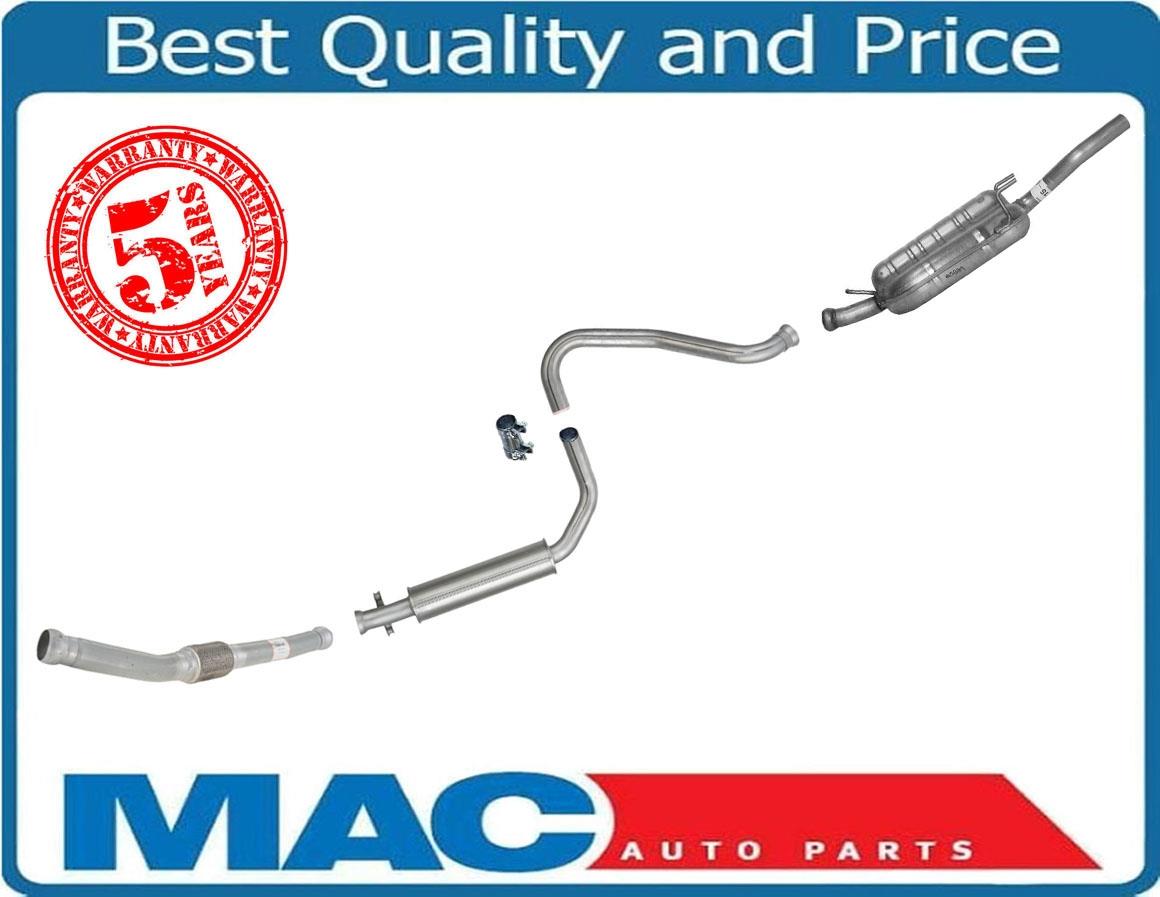 Front Extenson Pipe Middle Resonator & Muffler fits 1994-1998 Saab 900 2.3L