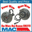 (1) Front Wheel Bearing and Hub Assembly 4WD 4X4 6 STUDS ONLY! 09-10 F150 4x4