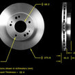 Rotor de freno de disco delantero (2) 31003 Se adapta a 3000GT no Turbo FWD 