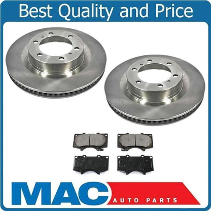 FRT Brake Rotors & Ceramic Pads Fits 10-15 GX460 10-16 4 Runner 31554 CD976