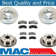 92-96 Diamante Front & Rear Brake Rotors & Ceramic Pads 31003 31005 CD530 CD383