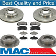 97-04 Diamante Front & Rear Brake Rotors & Ceramic Pads 31003 31225 CD530 CD724
