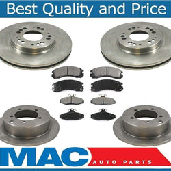 97-04 Diamante rotores de freno delantero y trasero y pastillas de cerámica 31003 31225 CD530 CD724