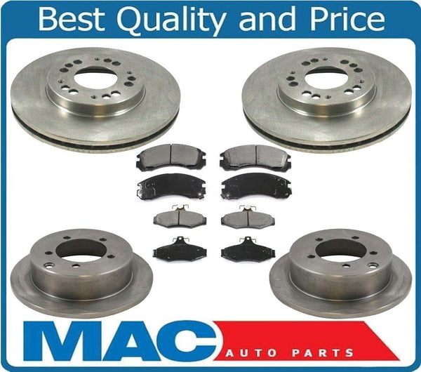 97-04 Diamante Front & Rear Brake Rotors & Ceramic Pads 31003 31225 CD530 CD724