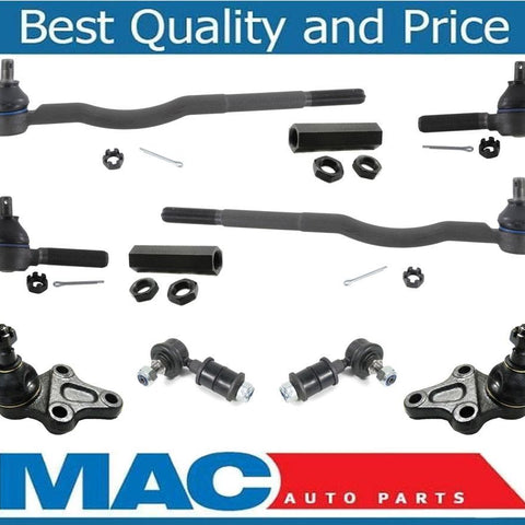 Fits For 89-98 Tracker Inner Outer Tie Rods Ball Joints Sway Bar Links 10Pc Kit