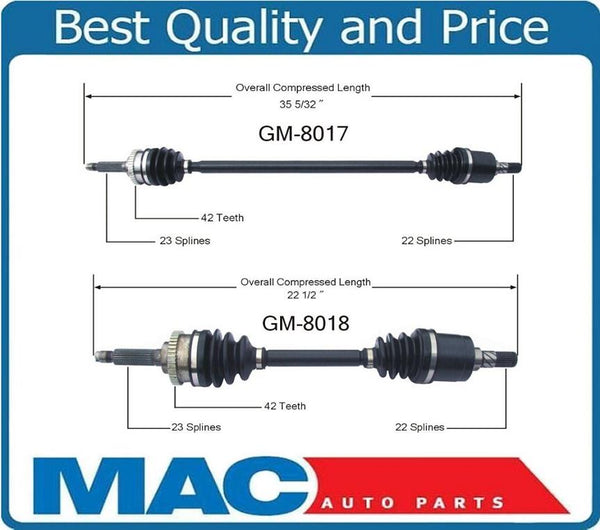 Axles FIt Chev Metro 98-01 Metro 95-97 & Suzuki Swift 95-01 A/T ONlY 1.3L