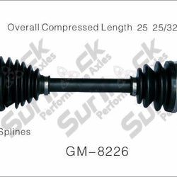 CV Axle Shaft-New Front Right GM-8226 Fits 05-08 GXP 06-09 Impala Police 5.3L